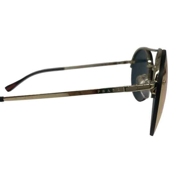 Prada Womens Aviator Sunglasses Lt Gold Metal Frame & Rose Lens SPS 51R ZVN-5L2 - Picture 11 of 16